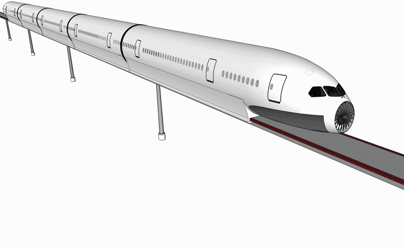 Perpetual motion maglev train